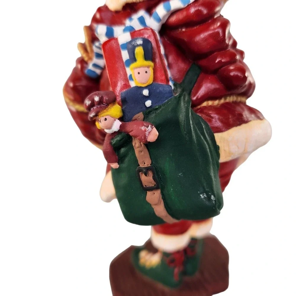 Department 56 Santa Claus Figurine‎ Jolly Old Elf Christmas Red Suit Vtg READ